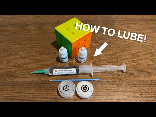 How to lube a speedcube #tutorial #lubing #asmr #speedcube