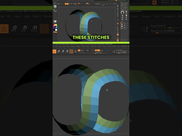 Learn ZBrush Stitches with NanoMesh