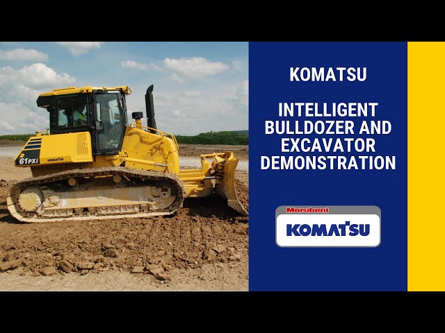 Komatsu | intelligent Bulldozer and Excavator | Topcon demonstration