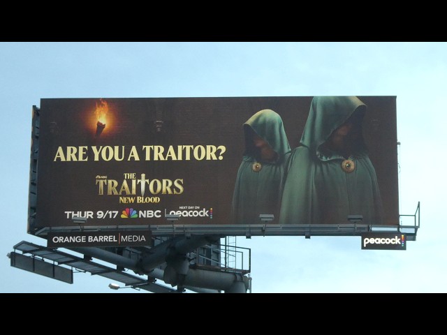 The Traitors New Blood Billboards Endgame Encore Sunset Blvd Los Angeles California Sept 26, 2026