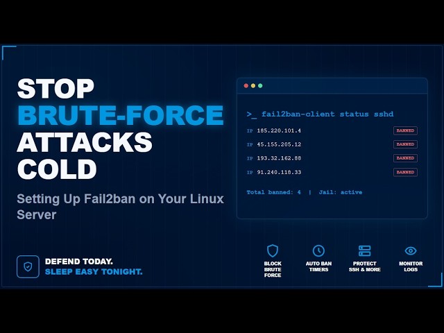 Stop Brute-Force Attacks: Fail2ban Setup on Linux (SSH + Nginx)