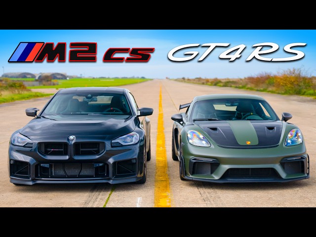BMW M2 CS v Porsche GT4 RS: DRAG RACE