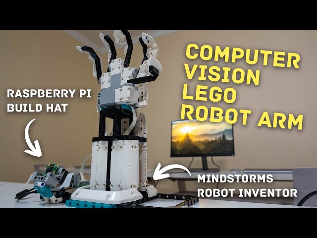 Computer Vision LEGO Robot Arm (Build HAT)