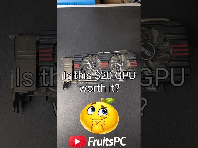 Is this $20 GPU still worth it?🥀😈💯🔨📸🫶🏻👍😭🎉