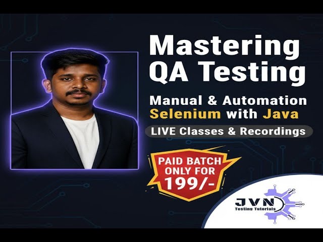 LEARN Selenium Automation Testing with Java