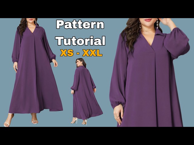The Secret to a Flattering Long Dress for Every Body | Comprehensive Size Pattern