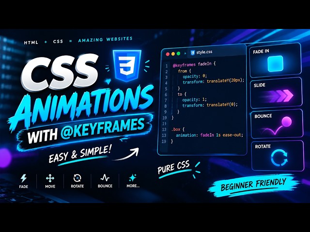 How to Make CSS Animations with @ keyframes