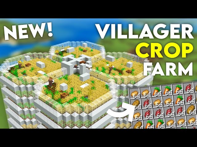 Best AUTOMATIC CROP Farm for Minecraft Bedrock MCPE 26.44+!