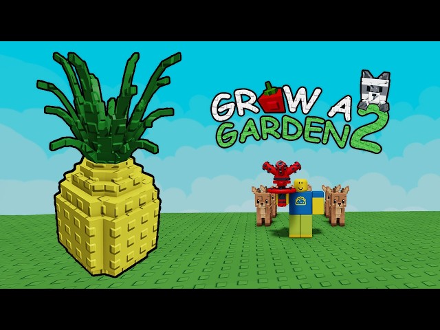 Day 1: Making a GIANT Pineapple in Grow a Garden 2! 🍍