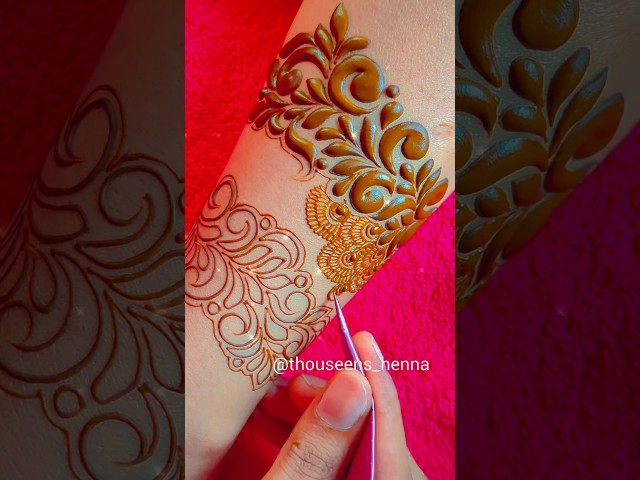 Latest Quick simple Heavy Henna Design