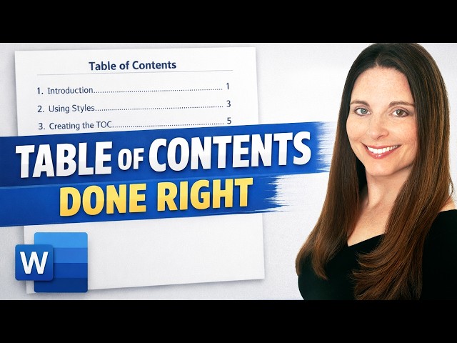 How To Create A Table Of Contents In Word - Effectively Insert And Customize Your TOC