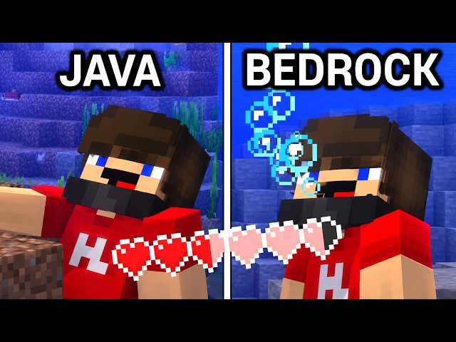 Všiml sis Těchto Rozdílů mezi Java a Bedrock Minecraftem?