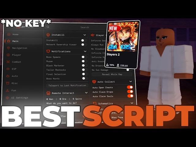 [🔥BEST] Slayers 2 Script – *NO KEY* Autofarm, Insta Kill, Auto Quest, Auto Parry, Kill Aura & More!