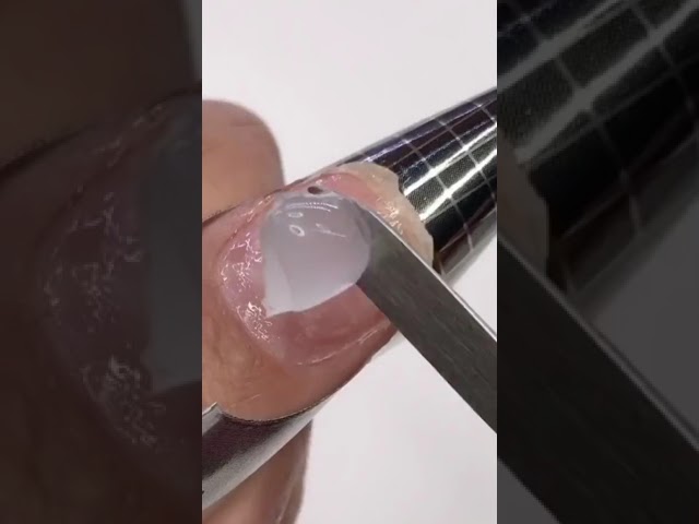 How to  Extend nails at home! No tips or glue #nailart #polygel #nailhacks #makeuphacks