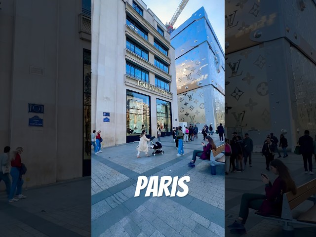 Louis Vuitton Paris Walk 🇫🇷✨ | Champs-Élysées 4K #shorts #travel #parisstyle