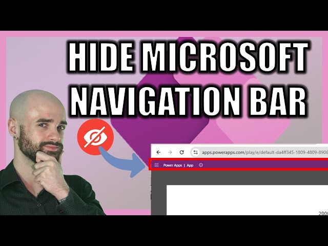 How to Hide the Microsoft Navigation Bar in Power Apps Canvas – Full Guide!