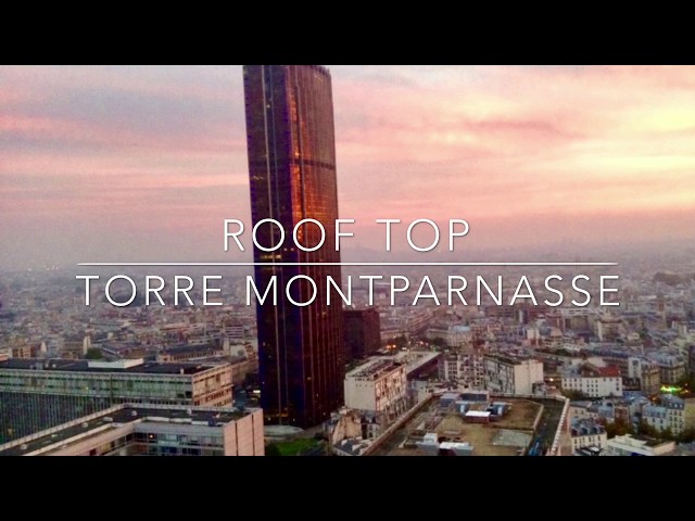 4K - PARIS E A VISTA INCRÍVEL DA TORRE MONTPARNASSE