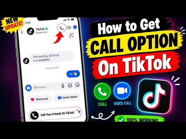 How to Get Call Option on TikTok | TikTok Call Option Not Showing Fix 2026