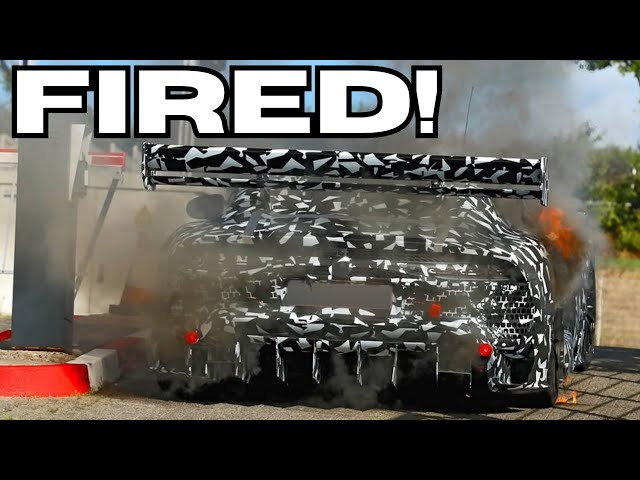 New Mercedes Prototype BURNS!? AMG GT Black Series Testing Getting HOT