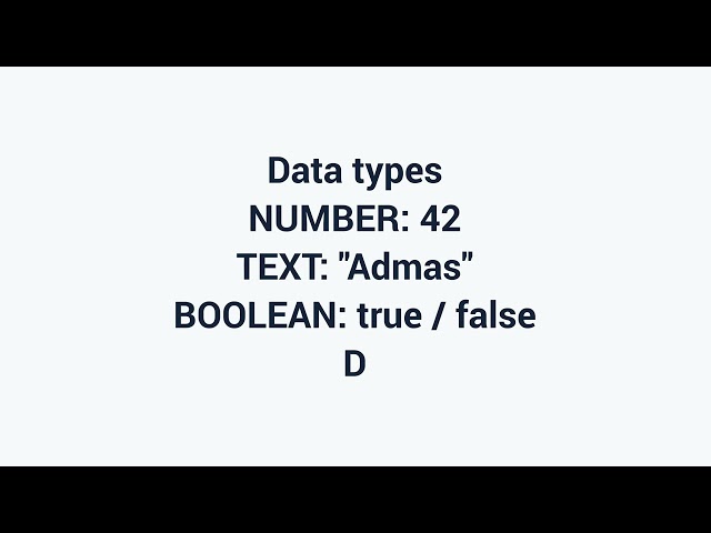 Variables, Memory and Data Structures