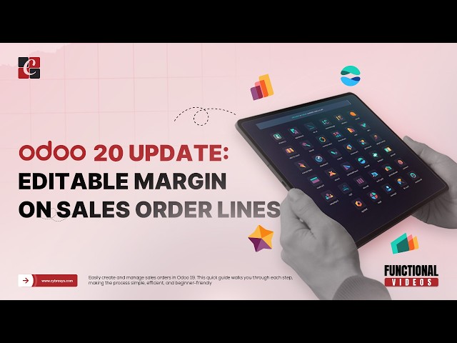 Odoo 20 Update: Editable Margin on Sales Orderlines | Odoo20 Features | Odoo 20 Functional Tutorials