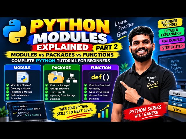 Python Modules Examples | Import, Create & Use Modules in Python | Beginner Tutorial