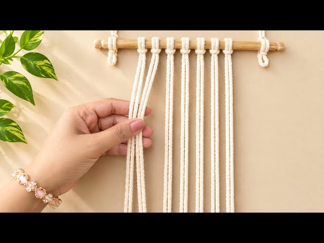 Macramé - Macrame Pattern Tutorial - Easy Macrame Wall Hanging for beginners 