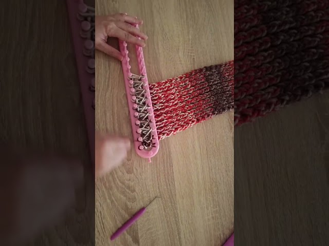 knitting loom for beginners  step by step #knitting #scarf #crochet #knit #diy