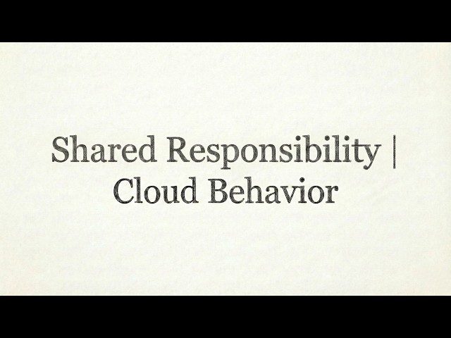 Shared Responsibility in Cloud Computing Explained