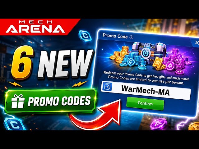 Mech Arena - 6 New Promo Codes (A-Coins, Credit, Prodigy, Amateur, Gold, Fortune Keys) #promocodes 