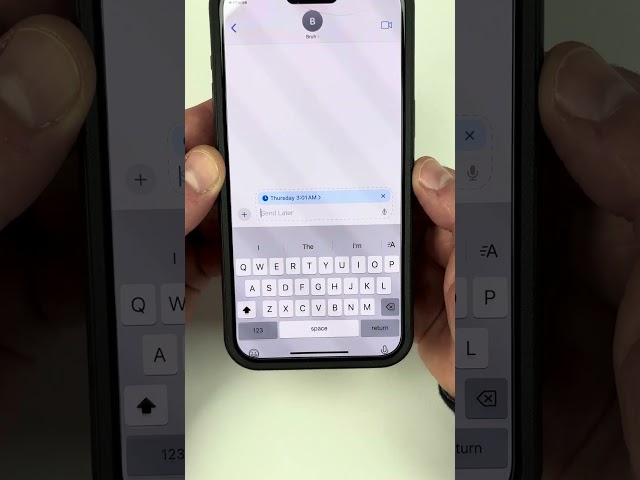 Schedule an iPhone Text Message #iphone #scheduletext