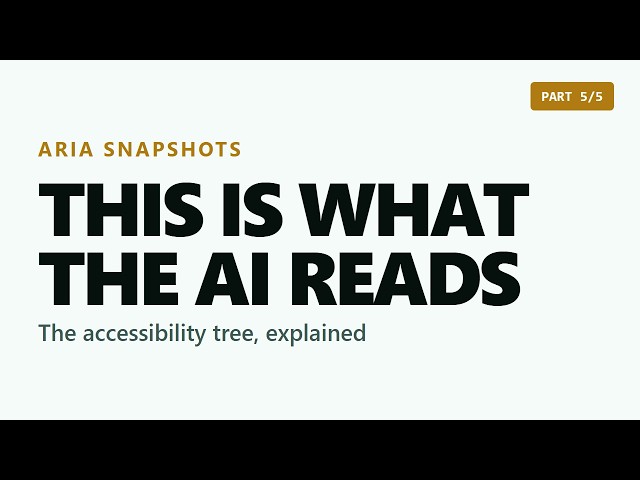 Playwright aria snapshots