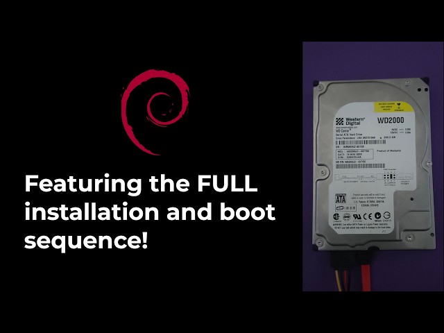 Extended HDD Sounds: Debian 13 on a Western Digital WD2000JD-00FYB0