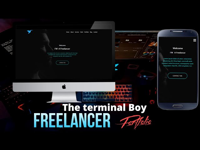 Fully Responsive Freelancer portfolio website With Html, CSS and Js || The terminal Boy