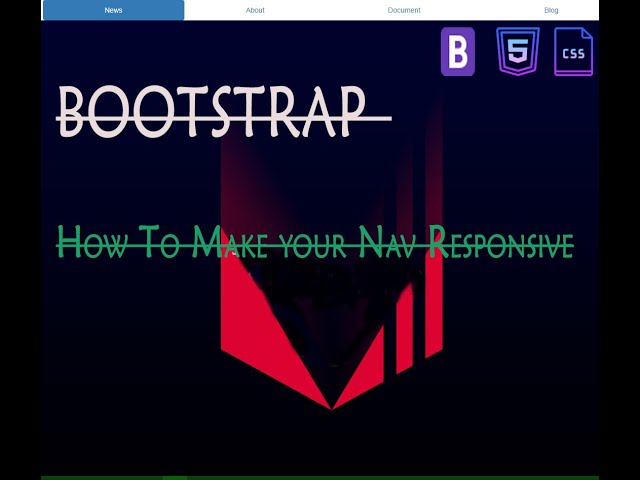 Responsive Navbar With Content