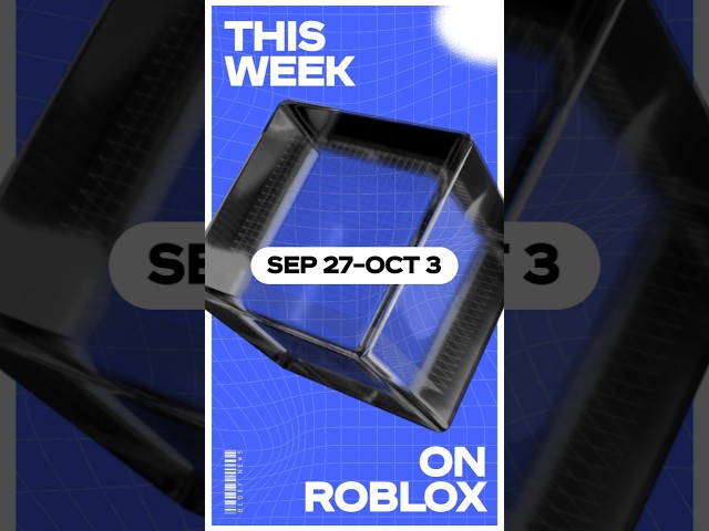 This Week on #Roblox: September 27 - October 3, 2026