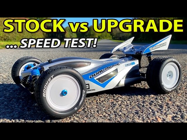 Tamiya TT-02B Dual Ridge 1/10 4WD Buggy: Stock versus Upgrade First Run & Speed Test!
