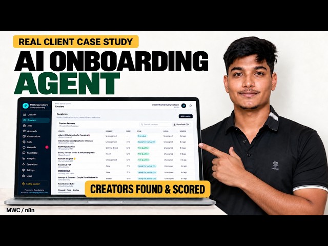 This n8n AI Agent Finds & Calls Creators | Real Client Case Study
