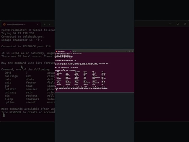 Fun Text Based Simulation of Telehack Commands in Linux