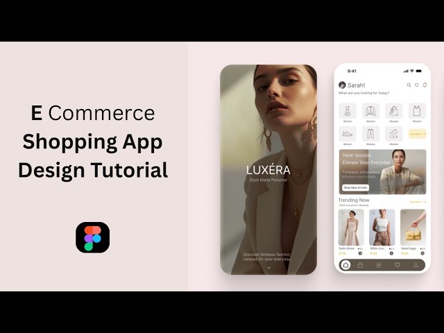 E-Commerce Shopping App UI/UX Design in Figma | Full Tutorial 