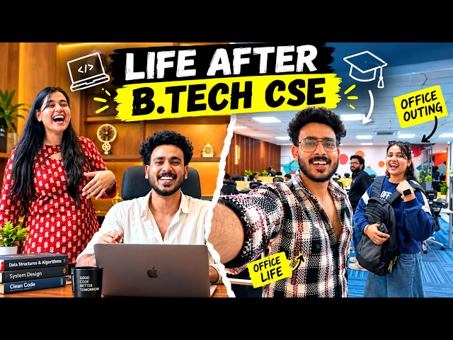Life After B.Tech CSE 😍 | Software Developer Job + Office Life