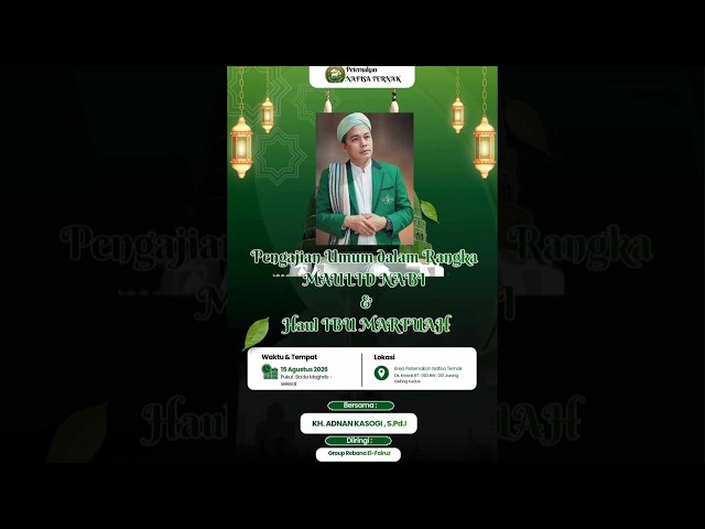 MAULID NABI DAN HAUL IBU MASFU'AH- PETERNAKAN NAFISA TERNAK DK,KRASAK RT 03 RW 01 JURANG GEBOG