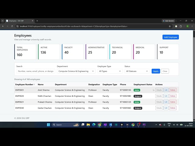 ERP (Enterprise Resource Planning) ESP.NET Core MVC + SQL