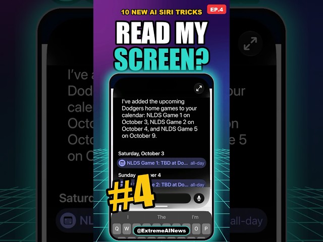 10 New AI Siri Tricks #4: Sees Your Screen #shorts
