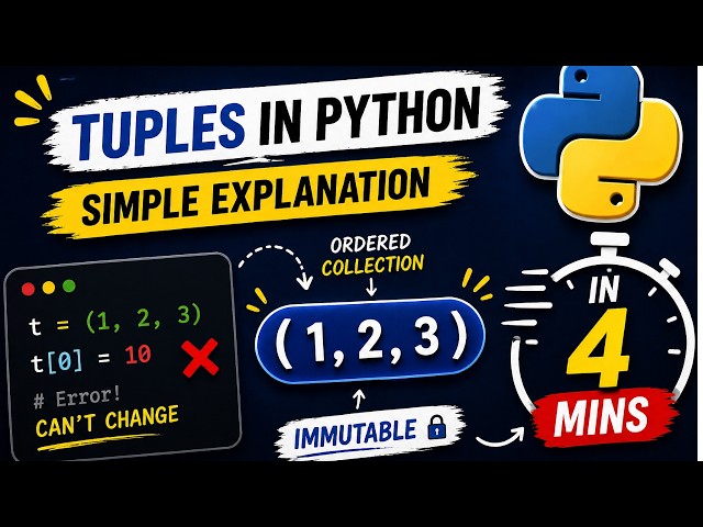 Python Tuples Explained in 4 Minutes (Avoid This Common Mistake!)