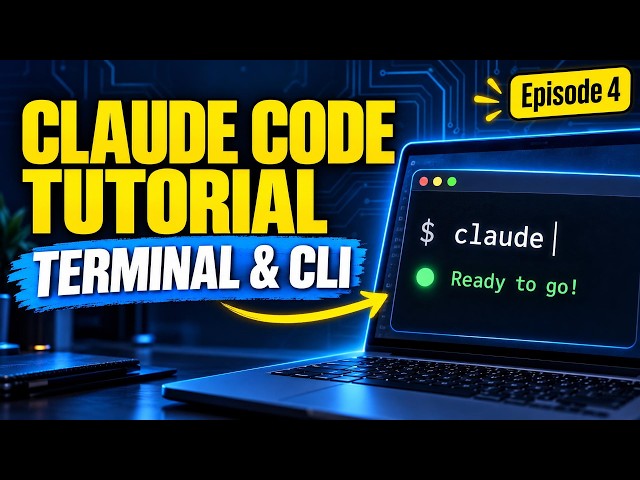 Claude Code Tutorial: Terminal and CLI Essentials (Explained with simple example)