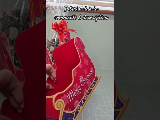 🎅🦌🛷  Sleigh Gift box link to tutorial in comments and description #christmas #giftbox