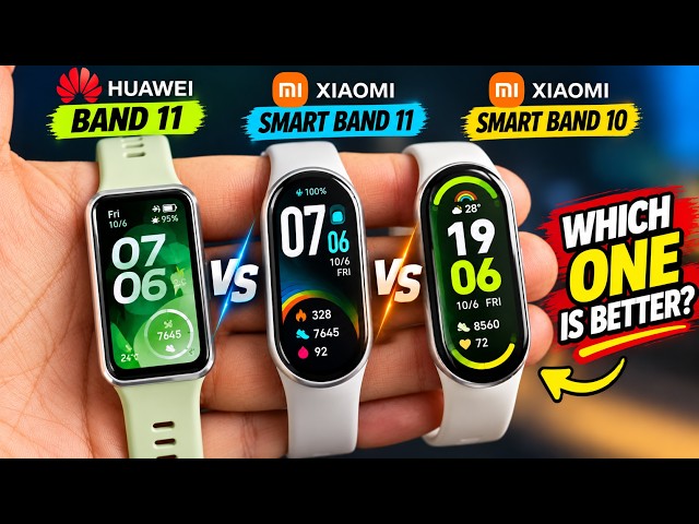 Xiaomi Band 11 vs Xiaomi Band 10 vs Huawei Band 11 – Ultimate Comparison!