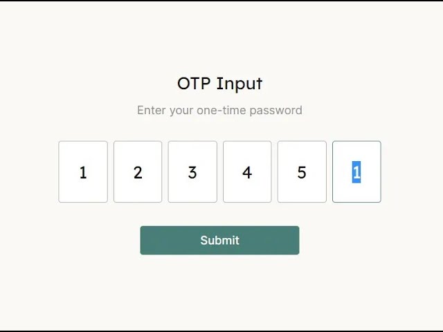 OTP Screen using HTML CSS and JavaScript | MERN Full Stack Course in Tamil