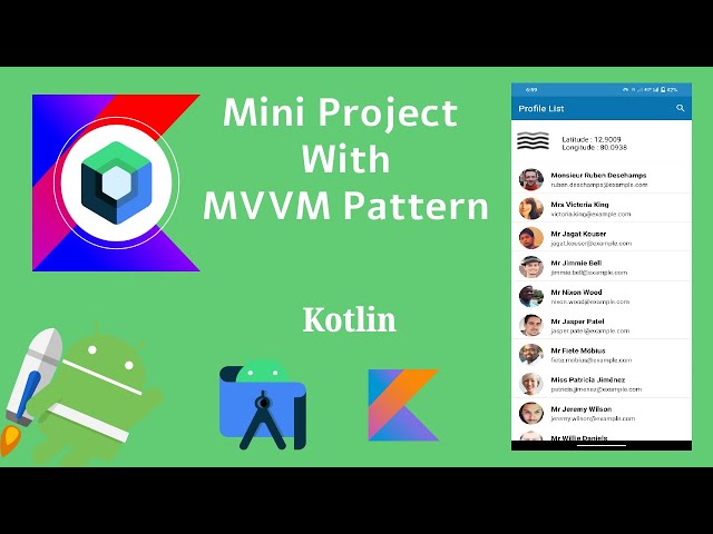 Mini Project with MVVM Pattern using Kotlin | MVVM | Android | Make it Easy